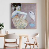 Bird on my Teacup | Canvas Print