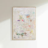 Vanilla Fairground Abstract Canvas Art Print
