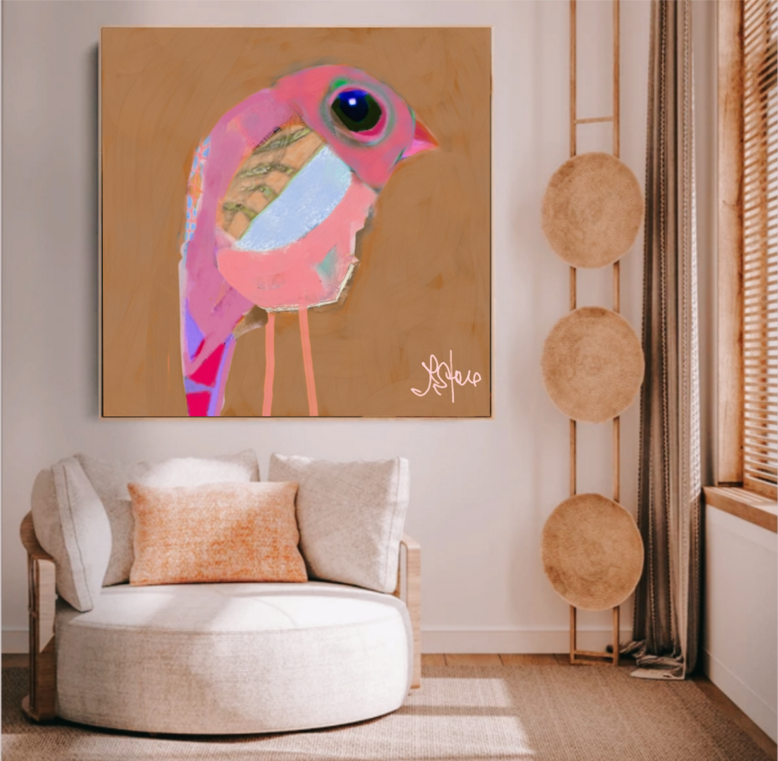 abstract bird art