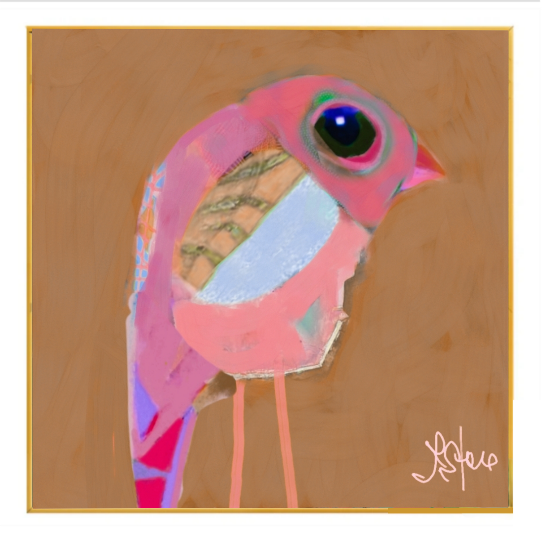 abstract bird wall art