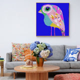 Abstract bird wall art