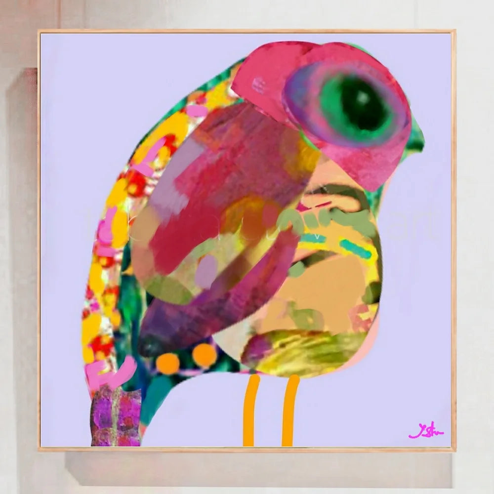 Modern abstract bird art