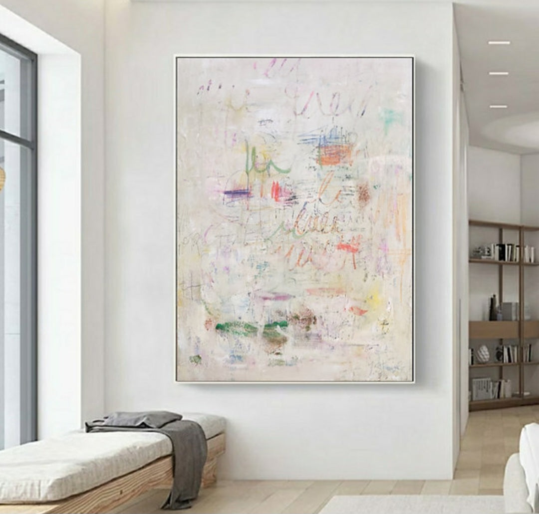 pastel minimalist abstract art