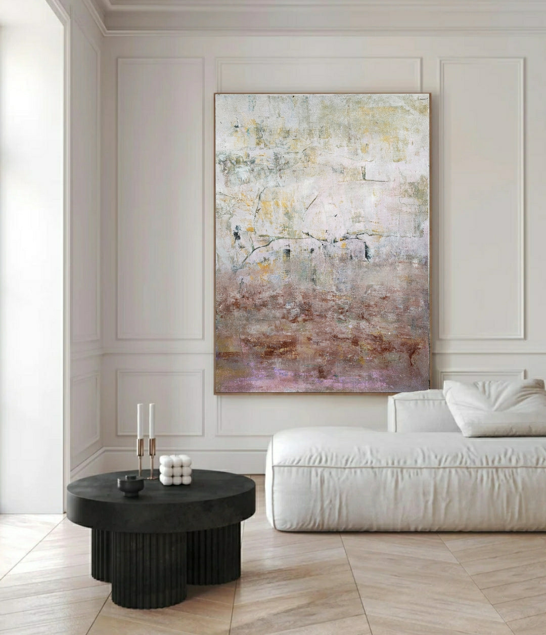 Australian abstract minimalist canvas prints in muted tones. Ready to hang