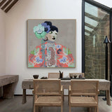 oriental women portrait wall art