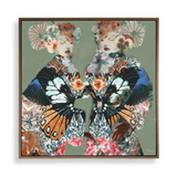 Butterfly Kimono | Japanese Vintage Botanical Statement Art