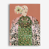 boho pink and terracotta wall art