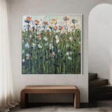 large abstract floral artwork