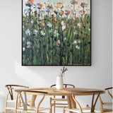 modern abstract floral wall art
