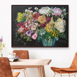 Modern Abstract rose artwork painting in room 