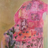 Pink Bohemian Goddess Portrait Canvas Art | Cleo May