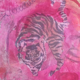Pink Bohemian Goddess Portrait Canvas Art | Cleo May