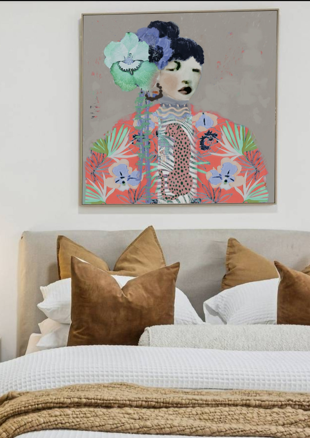 Oriental lady wall art