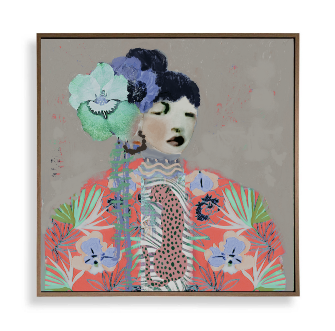 Lou Lou | Japanese Woman Portrait Canvas Print