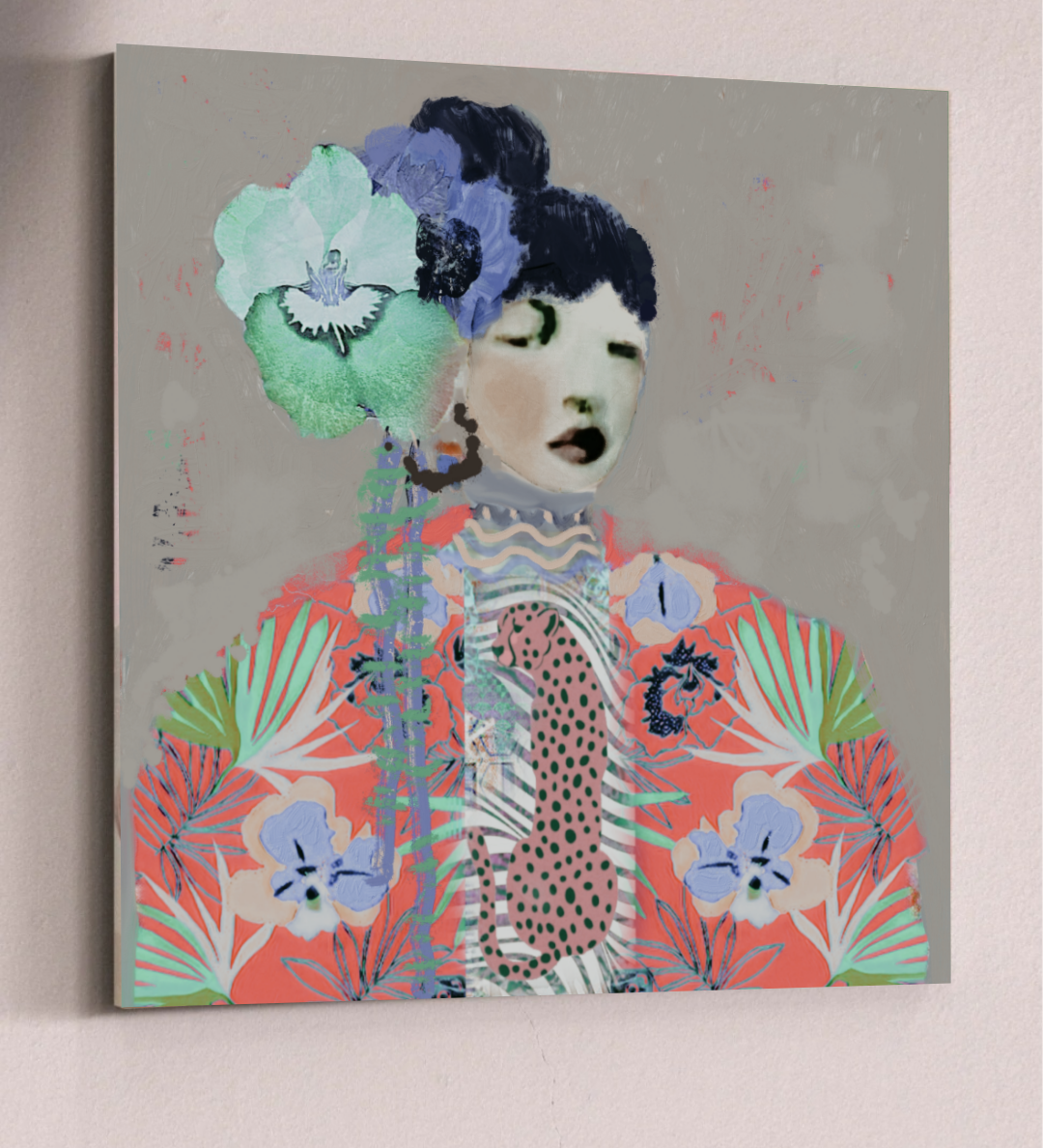 Lou Lou | Japanese Woman Portrait Canvas Print