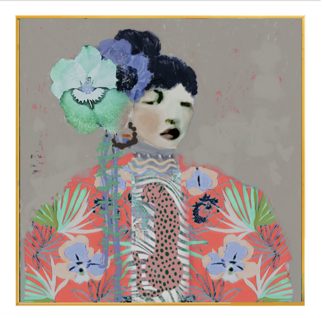 Contempory asain women wall art