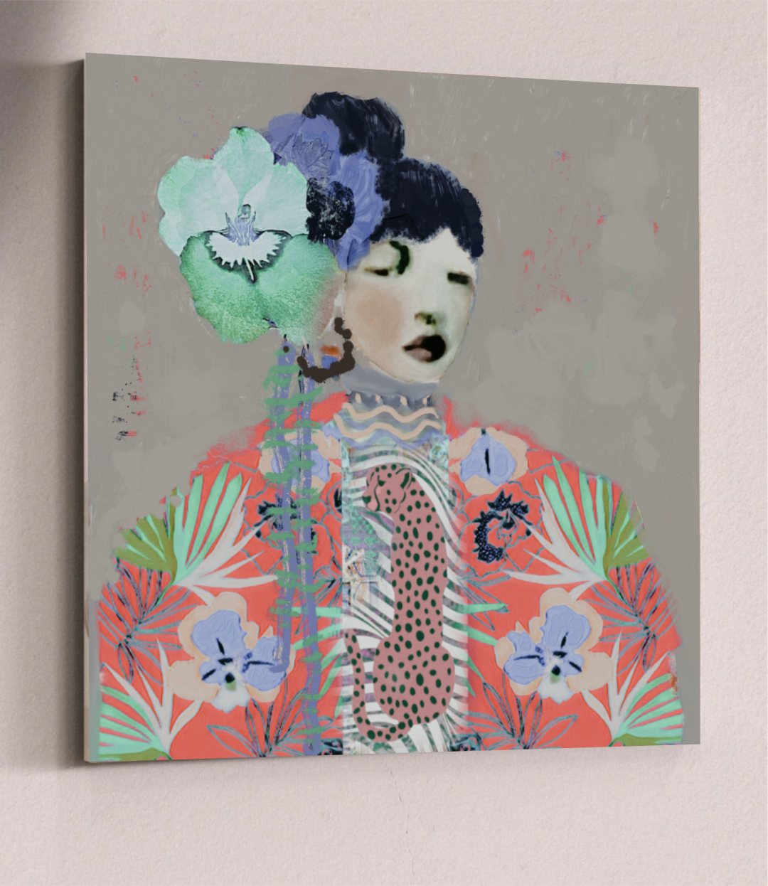 Oriental women portrait wall art