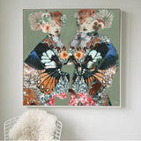 Butterfly Kimono | Japanese Vintage Botanical Statement Art