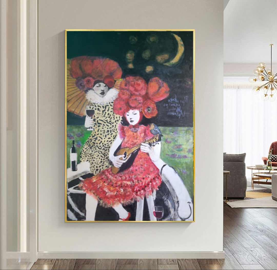 Asian women original painting