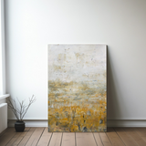 Abstract mustard and grey wall art Australia